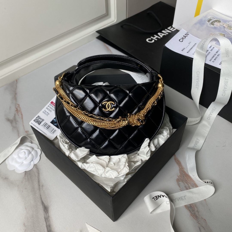Ch*el top handle bags